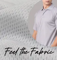 Honeycomb pique fabric for consistent corporate wear