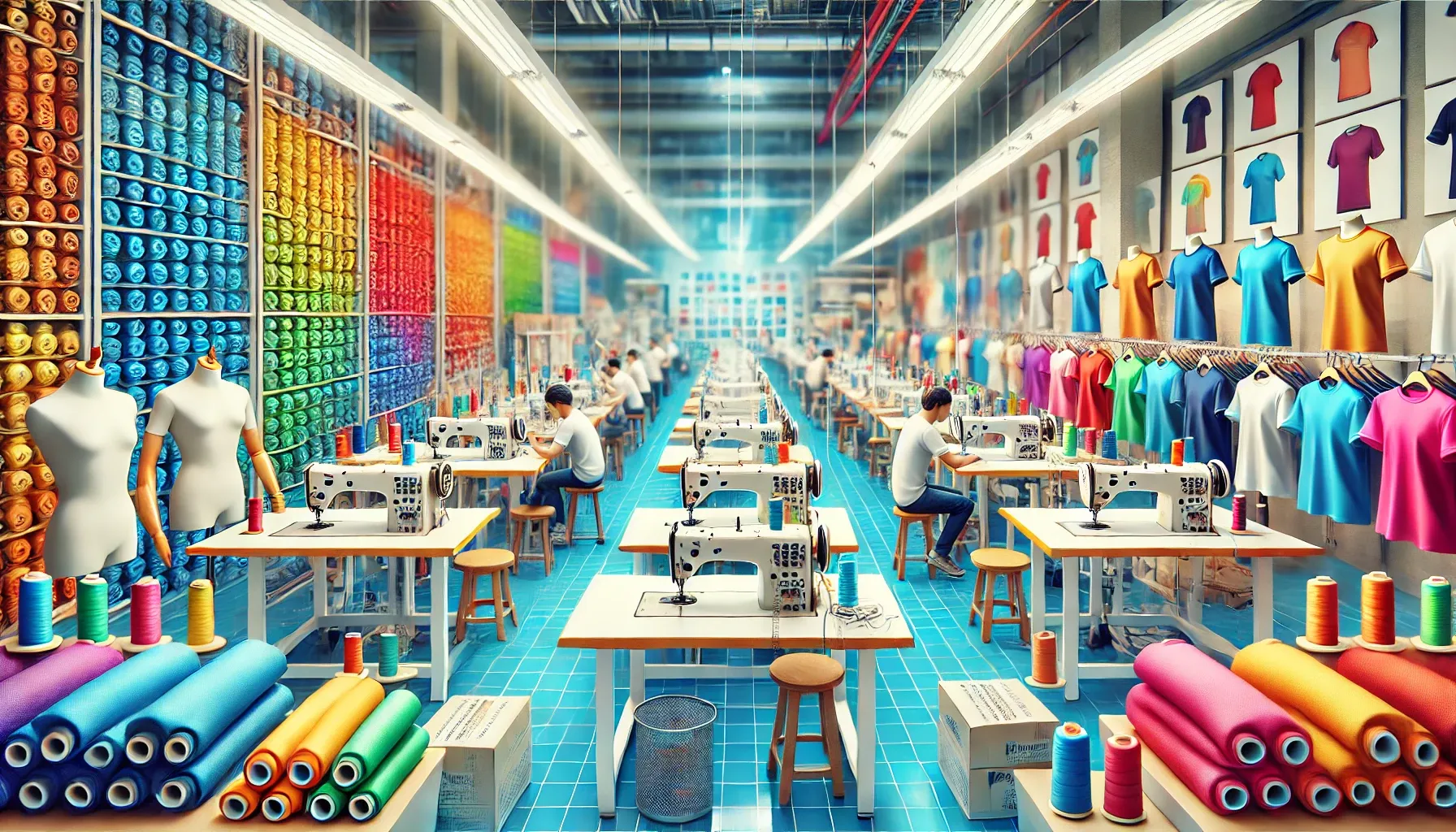 Anuvavi Apparels t-shirt manufacturing unit in Tiruppur