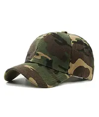 A camouflage pattern military style cap