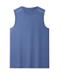 Men's Athletic Tank Tops in light grey colour